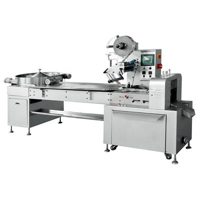 Kommerzielle automatische zylinderförmige Süßigkeits-Kissen-Satz-Maschine fournisseur